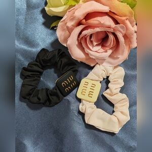 Miu Miu silky scrunchies